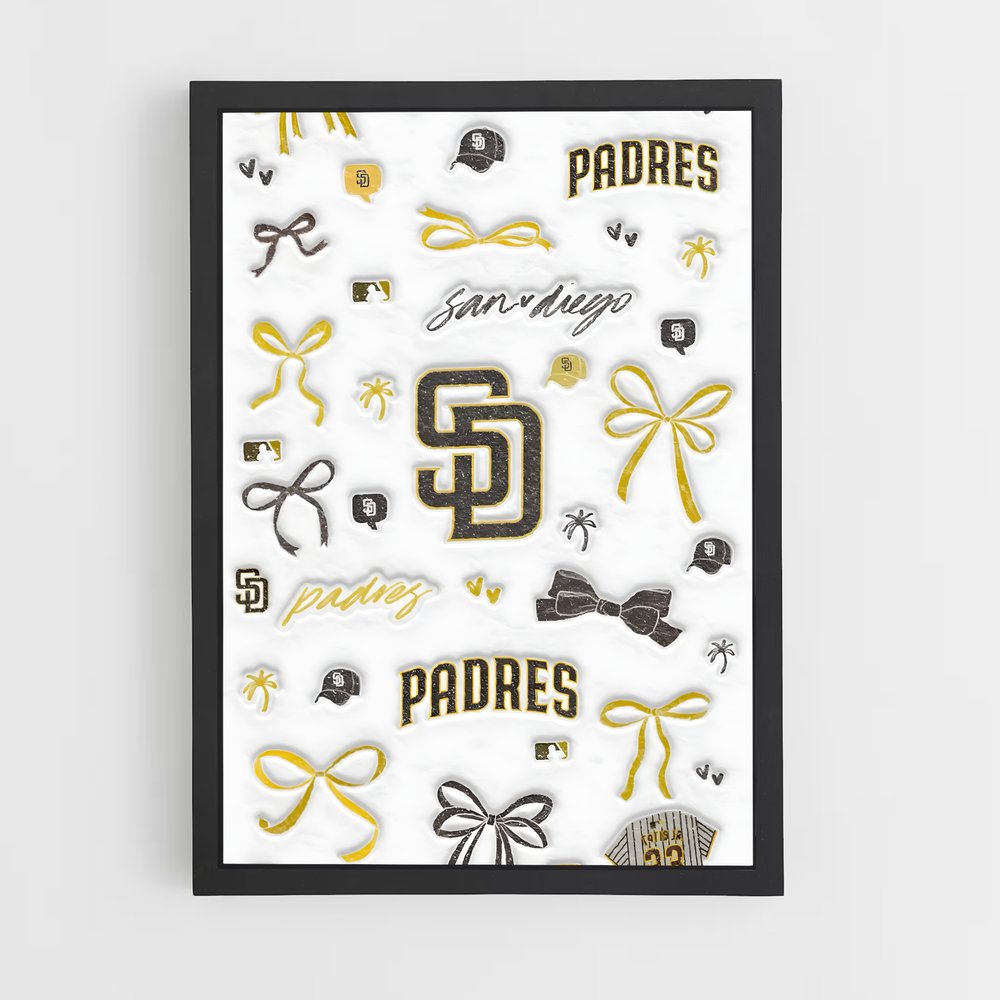 Poster Padres Power – affiche Baseball (vue 2)